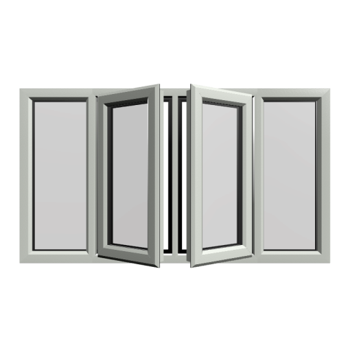 Casement 75 uPVC Window Agate Grey