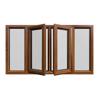 Casement 75 uPVC Window Golden Oak