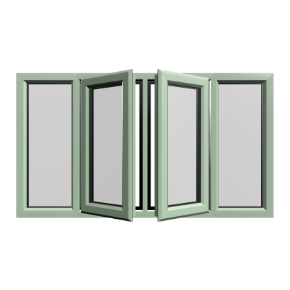 Casement 75 uPVC Window Chartwell Green