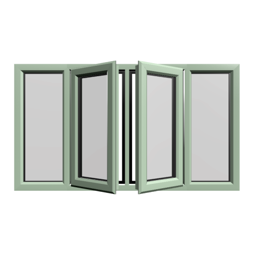 Casement 75 uPVC Window Chartwell Green