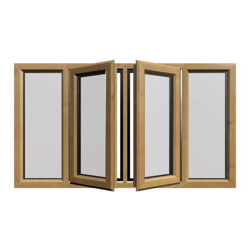 Casement 75 uPVC Window Irish Oak