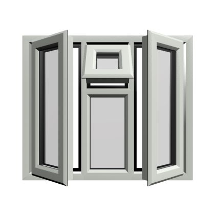 Casement 47 uPVC Window Agate Grey