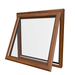 Golden Oak Casement Windows