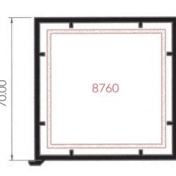 70mm Square Bay Pole