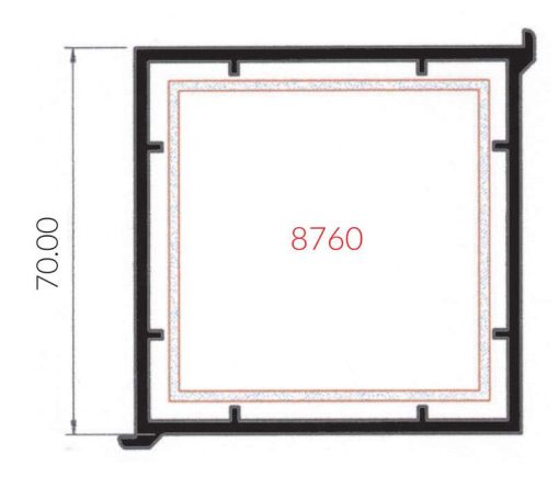 70mm Square Bay Pole